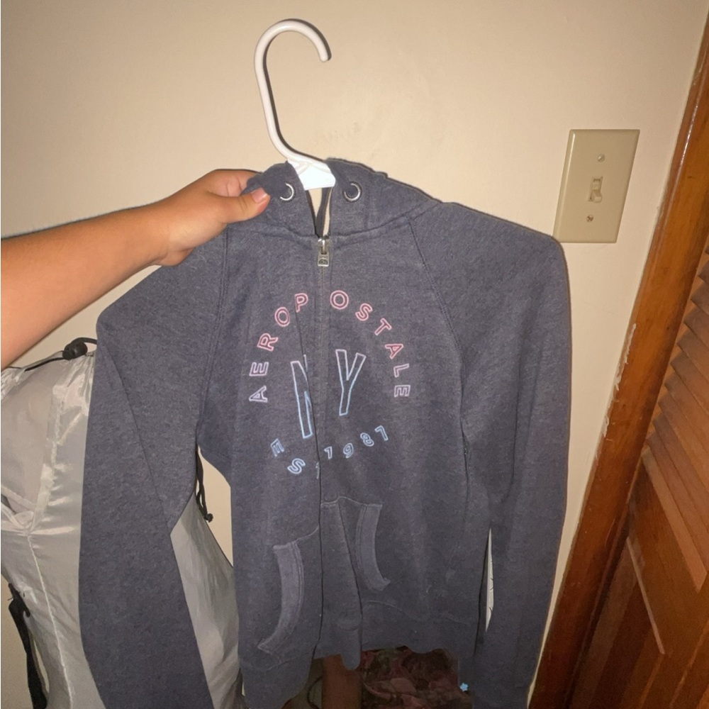 Aeropostale Charcoal Hoodie with Logo